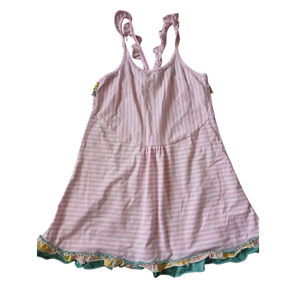 MATILDA JANE Pink Striped Girl Dress Size 6